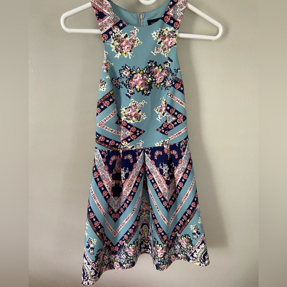 Abstract razor back dress